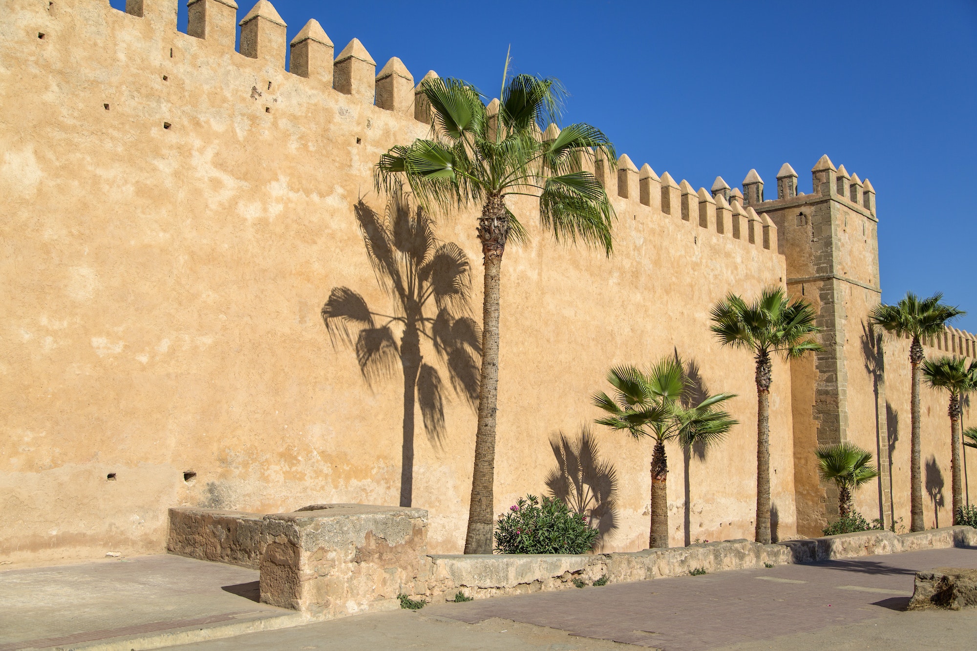 Old city walls in Rabat, Morocco, Casablanca to Marrakech Tour