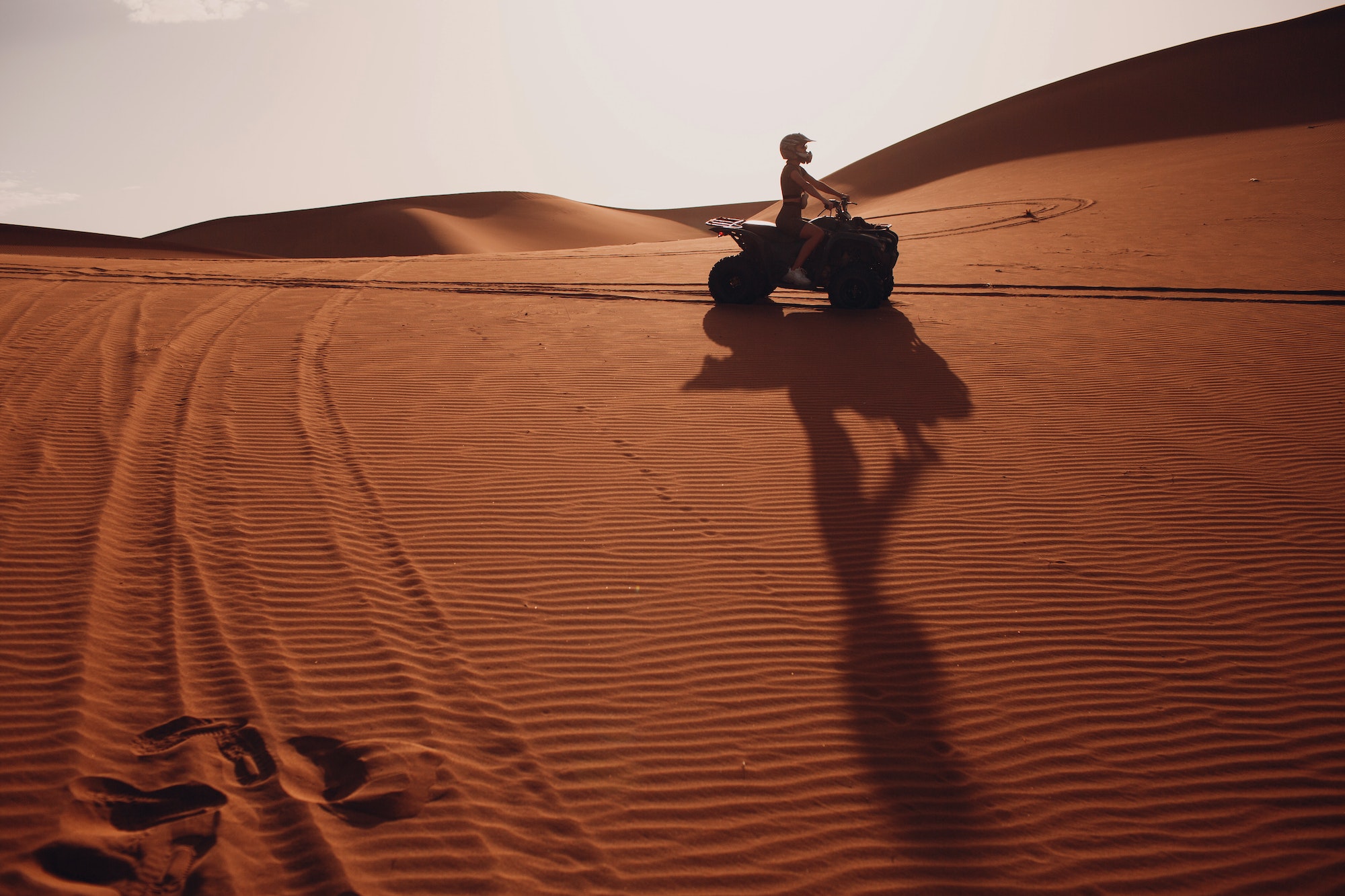 Quad bike ride through the desert