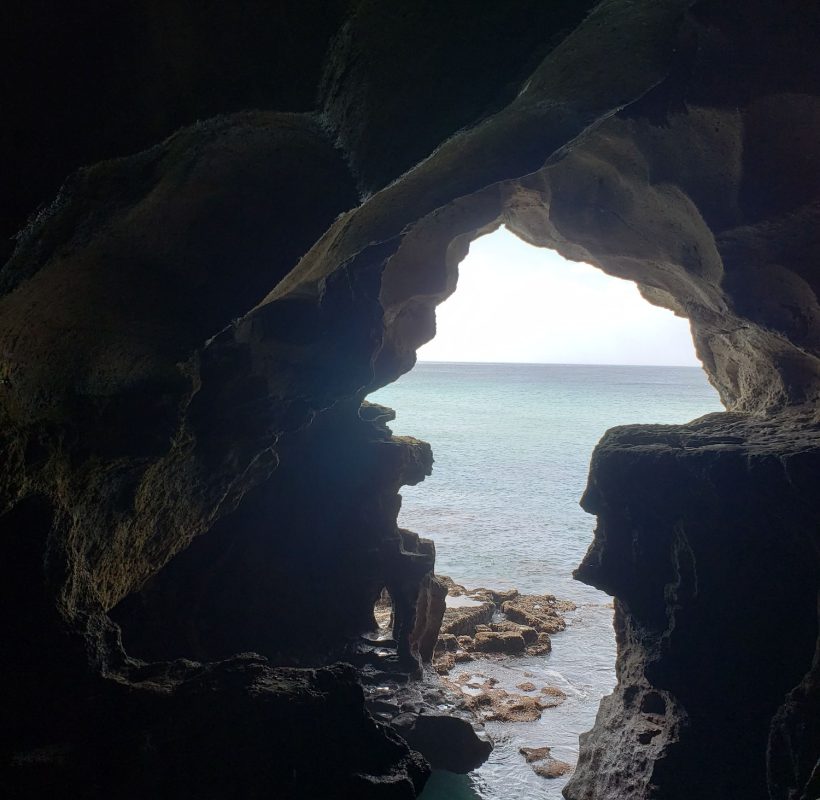 Beautiful view of the Hercules cave from inside in Tangier, Morocco, The Time Between Seams