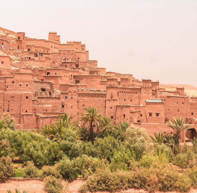 Historic Aït Benhaddou kesar in Marrakech , Marocco