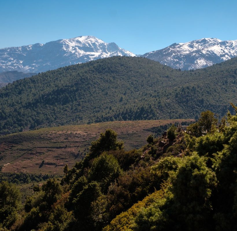 Morocco The High Atlas Mountain range view