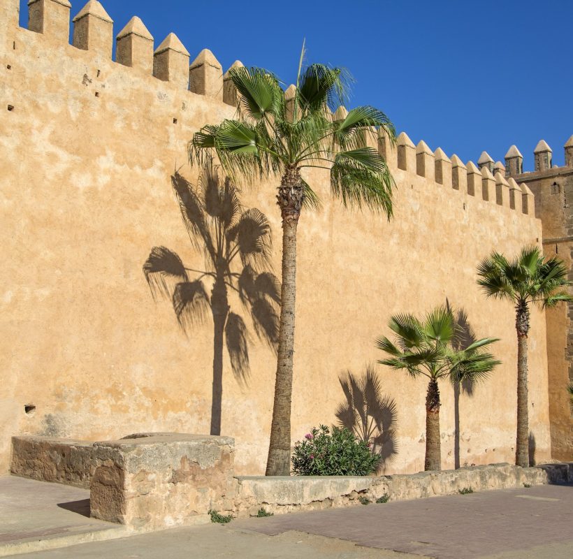 Old city walls in Rabat, Morocco, Casablanca to Marrakech Tour