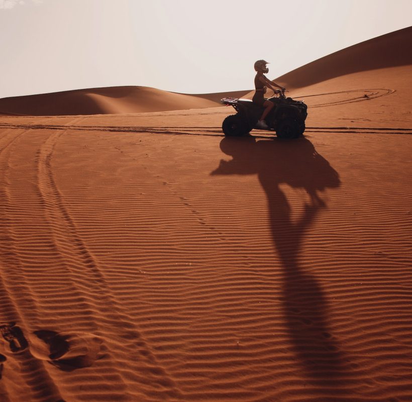 Quad bike ride through the desert