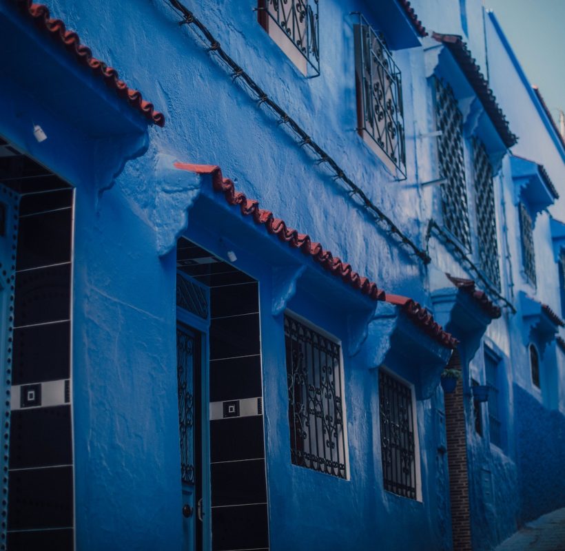 Street with old buildings, Wonders of Morocco